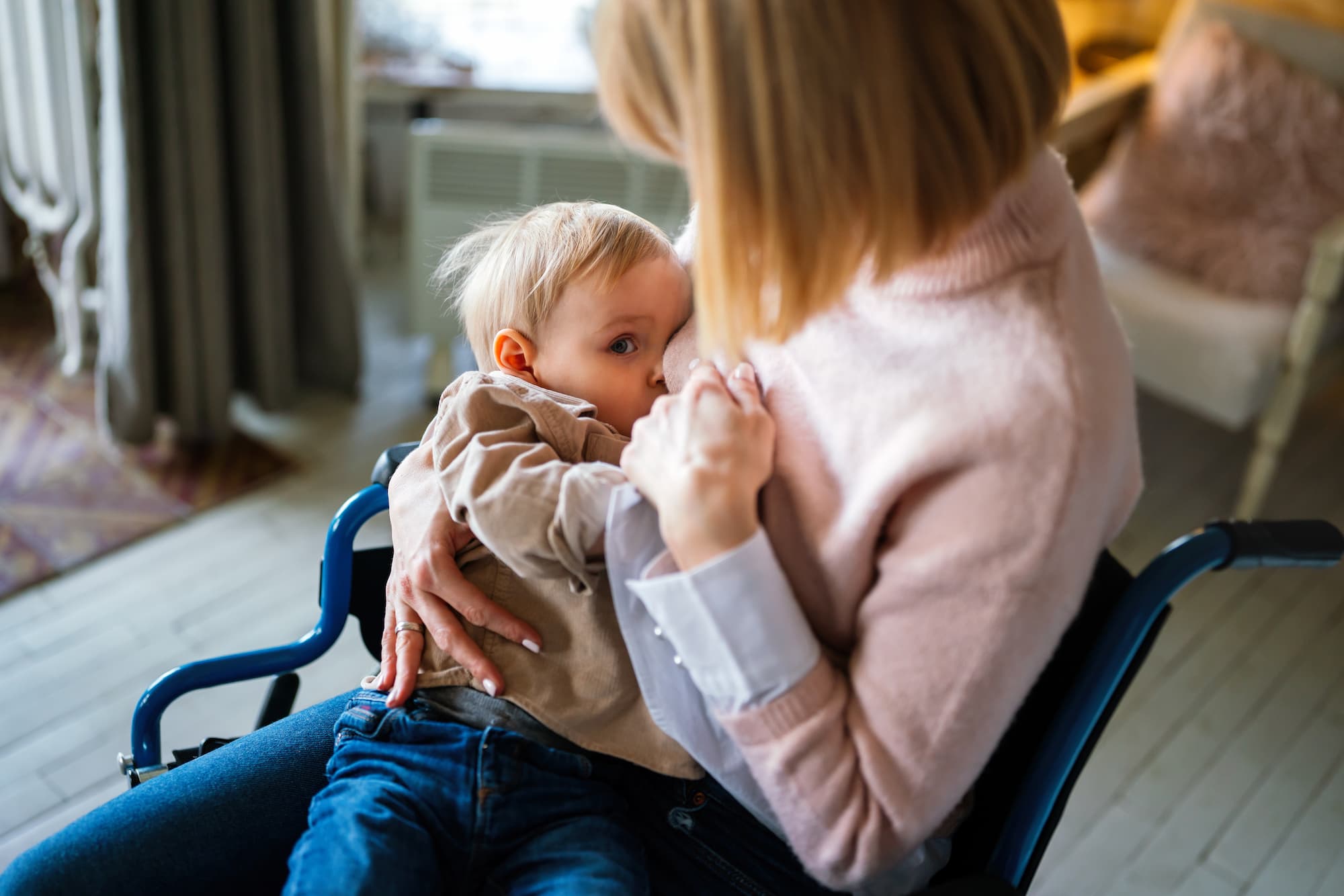 Disabled Mum Breastfeeding